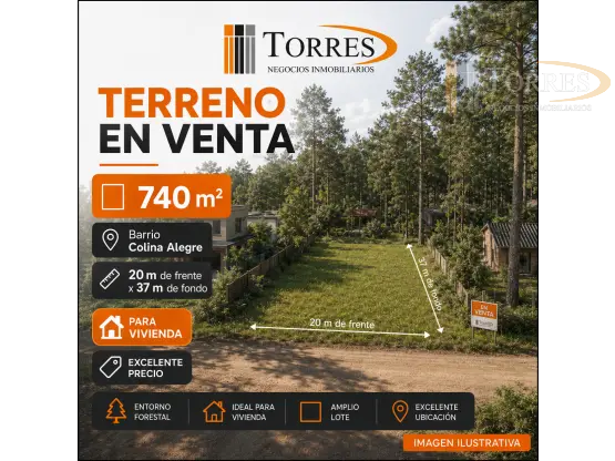 Terreno de 1 ambiente en venta en COLINA ALEGRE