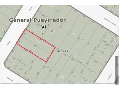 Terreno de 1 ambiente en venta en Mar del Plata