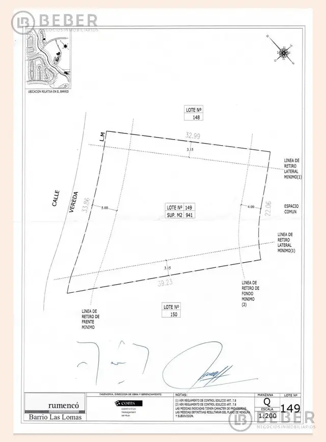 Terreno en venta en Rumencó