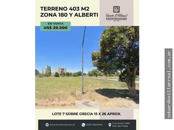 Terreno de 1 ambiente en venta en LAS LILAS