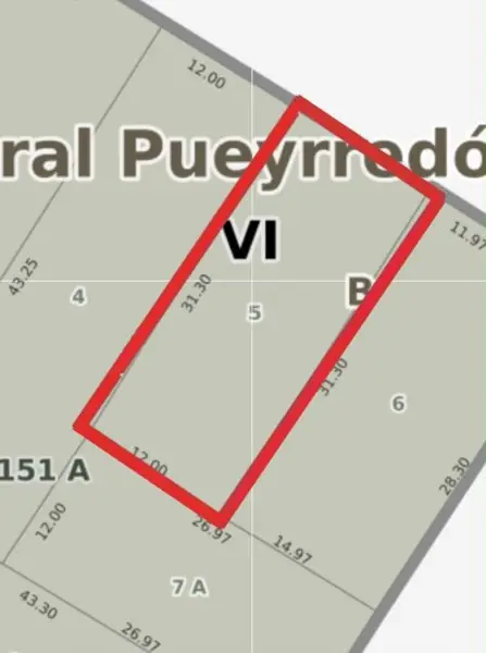 Terreno en venta en ESTRADA JOSE MANUEL