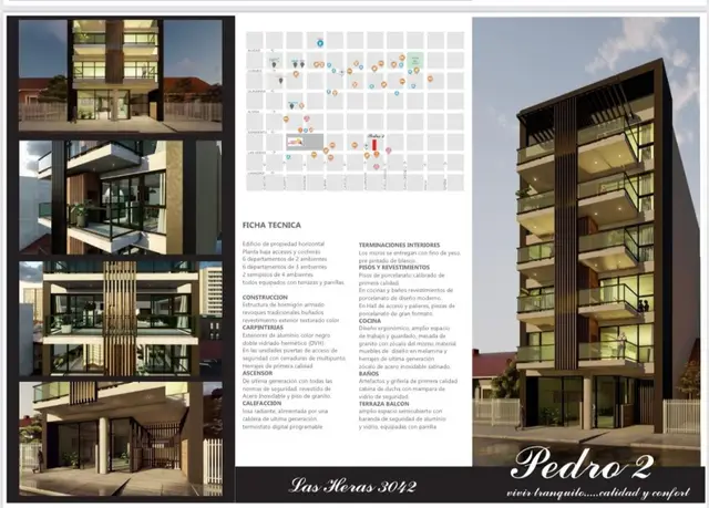 Departamento de 2 ambientes en venta en Las Heras