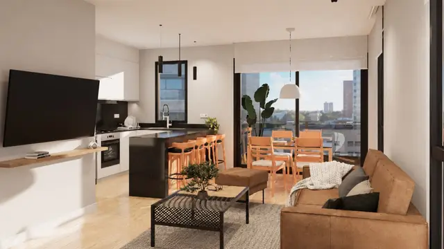 Departamento de 3 ambientes en venta en San Carlos