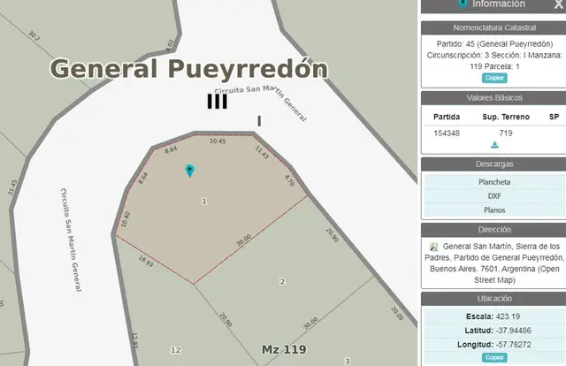Terreno en venta en DON BOSCO