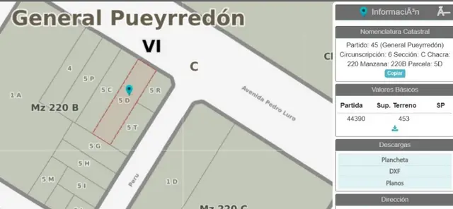 Terreno en venta en DON BOSCO