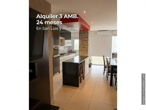 Departamento de 3 ambientes en alquiler en Mar del Plata