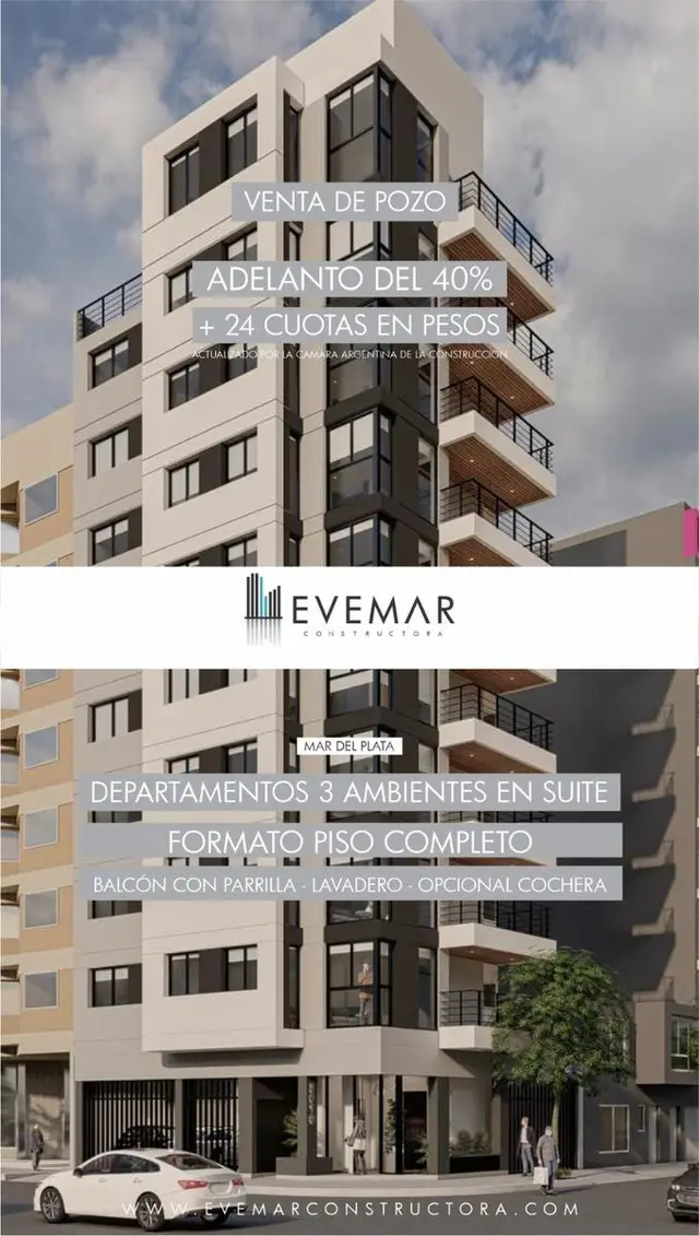 Departamento de 3 ambientes en venta en Centro