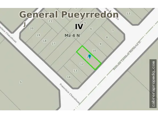 Terreno de 1 ambiente en venta en LAS CANTERAS