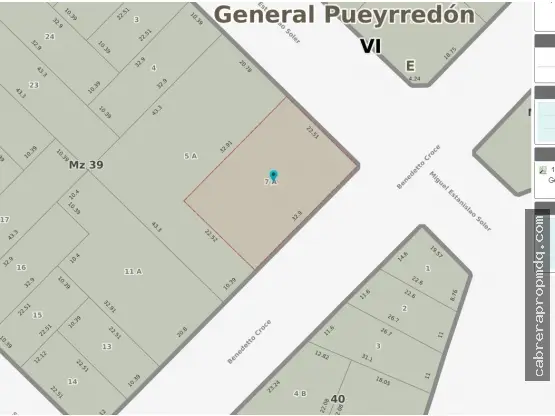 Terreno de 1 ambiente en venta en PUNTA MOGOTES
