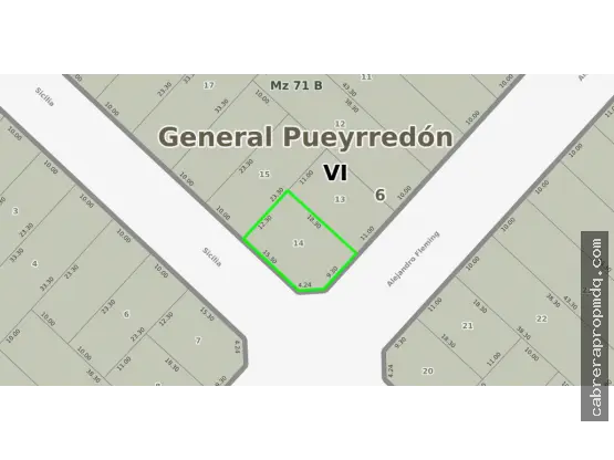 Terreno de 1 ambiente en venta en CERRITO SUR