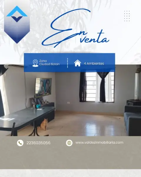 Casa de 4 ambientes en venta en Mar del Plata