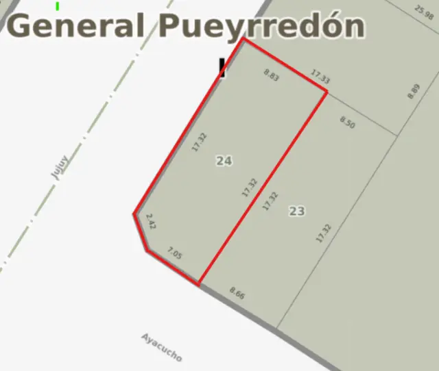 Terreno de 3 ambientes en venta en LA PERLA