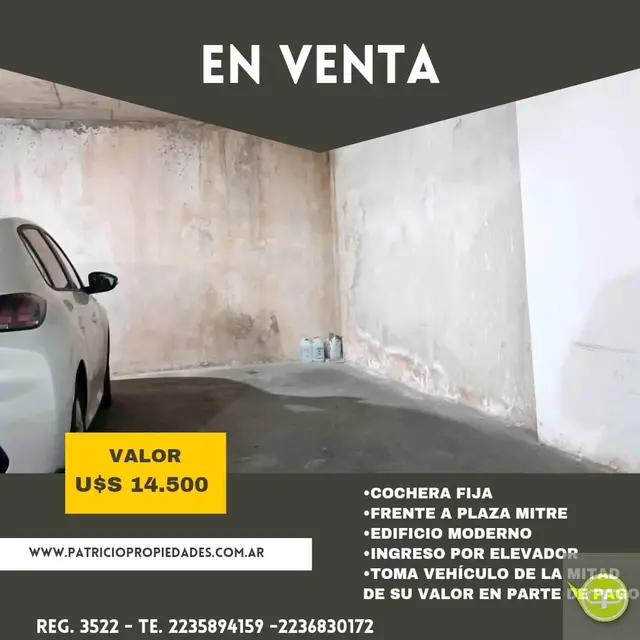 Cochera en venta en Centro