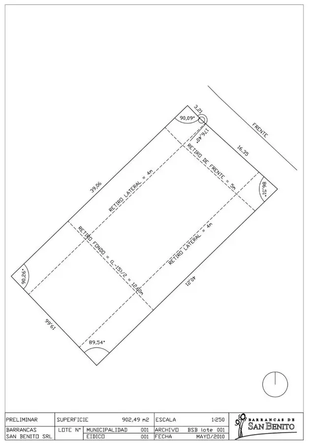 Terreno en venta en BOSQUE PERALTA RAMOS