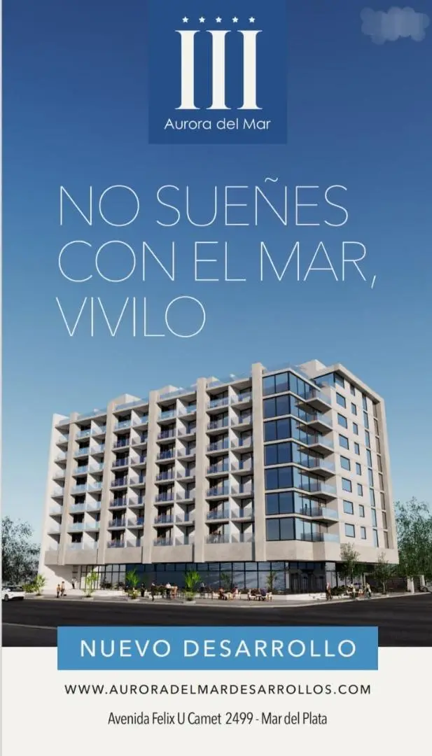 Departamento de 3 ambientes en venta en Mar del Plata