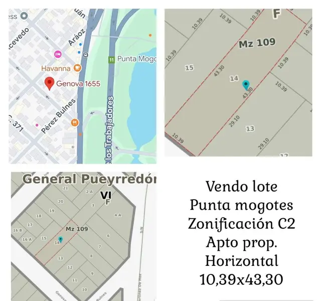 Terreno en venta en PUNTA MOGOTES
