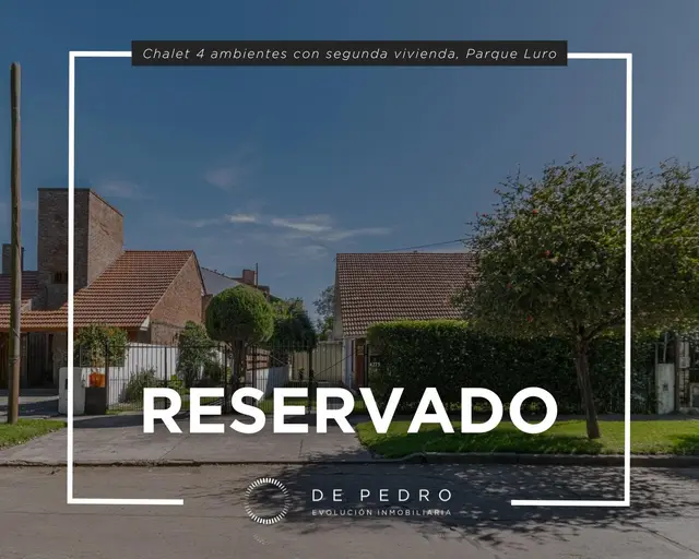 Casa de 3 ambientes en venta en PARQUE LURO