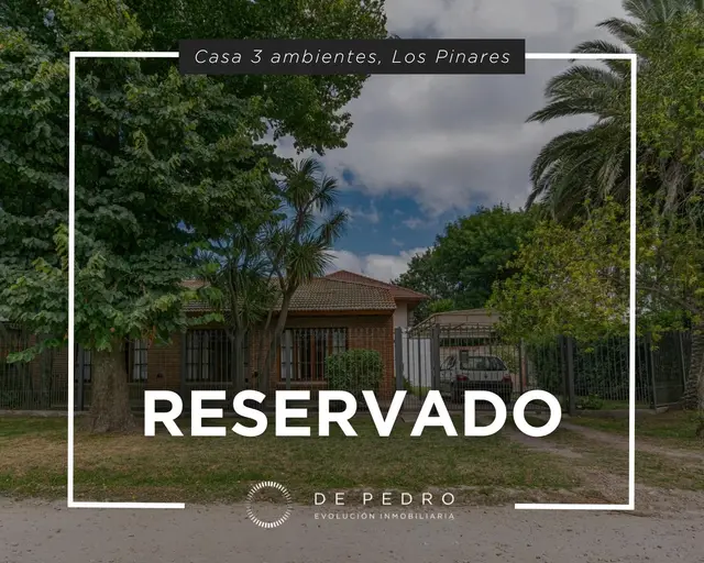 Casa de 2 ambientes en venta en LOS PINARES