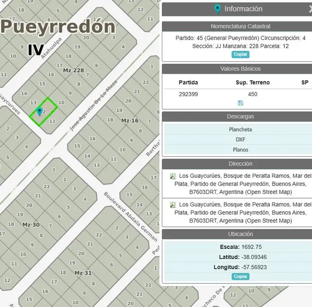 Terreno en venta en Bosque Peralta Ramos