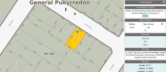 Terreno en venta en PLAZA PERALTA RAMOS