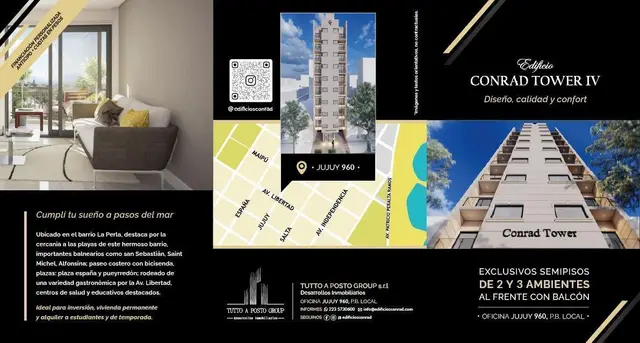 Departamento de 3 ambientes en venta en LA PERLA