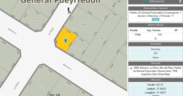 Terreno en venta en LA PERLA
