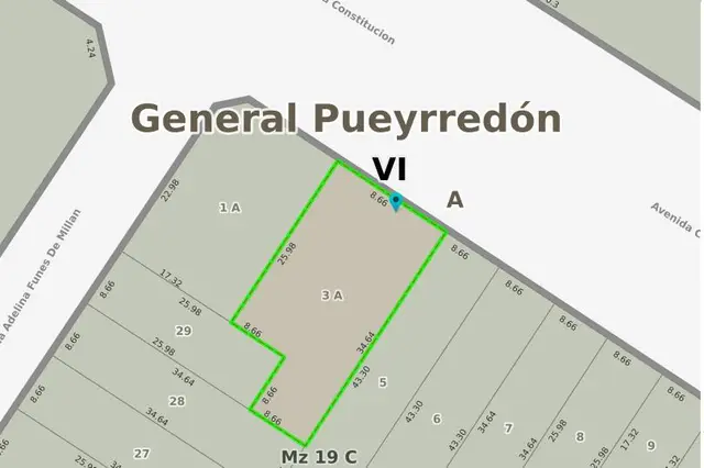 Terreno en venta en ESTRADA JOSE MANUEL