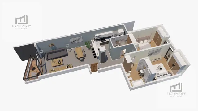 Departamento de 3 ambientes en venta en CONSTITUCION