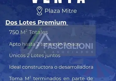 Terreno en venta en Plaza Mitre