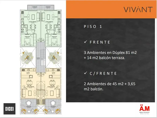 Departamento de 3 ambientes en venta en SAN JOSE