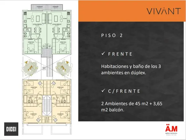 Departamento de 2 ambientes en venta en SAN JOSE