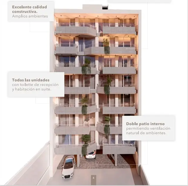 Departamento de 2 ambientes en venta en PARQUE LURO