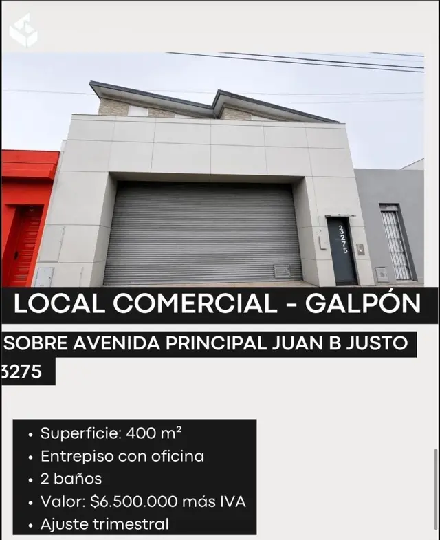 Local de 2 ambientes en alquiler en RIVADAVIA BERNARDINO