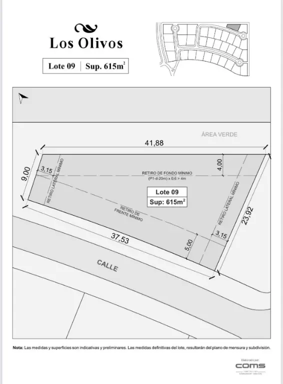 Terreno de 2 ambientes en venta en NEWBERY JORGE