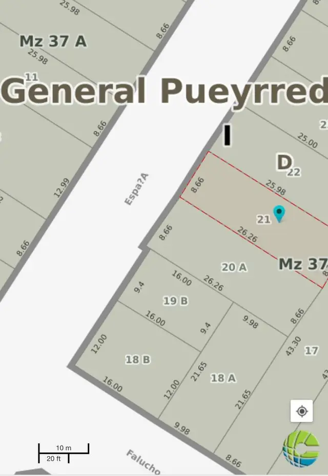 Terreno en venta en PLAZA PERALTA RAMOS