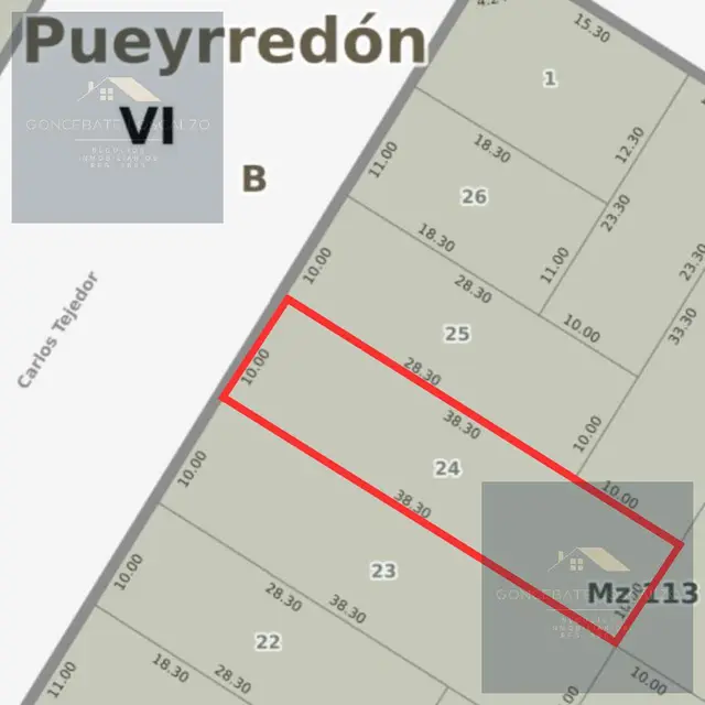 Terreno en venta en ZACAGNINI JOSE MANUEL