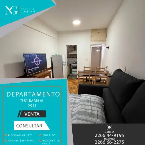 Departamento de 1 ambiente en venta en ESTACION TERMINAL (ALDREY)