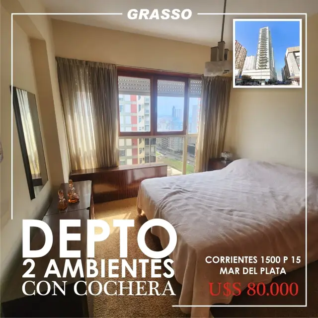 Departamento de 2 ambientes en alquiler en Área Centro