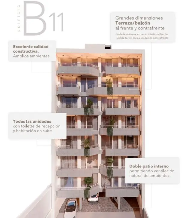 Departamento de 2 ambientes en venta en PARQUE LURO