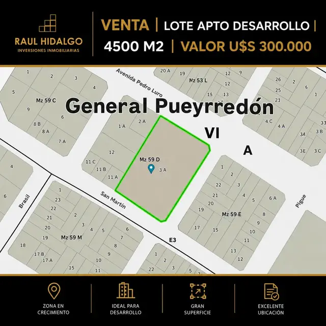 Terreno en venta en NEWBERY JORGE