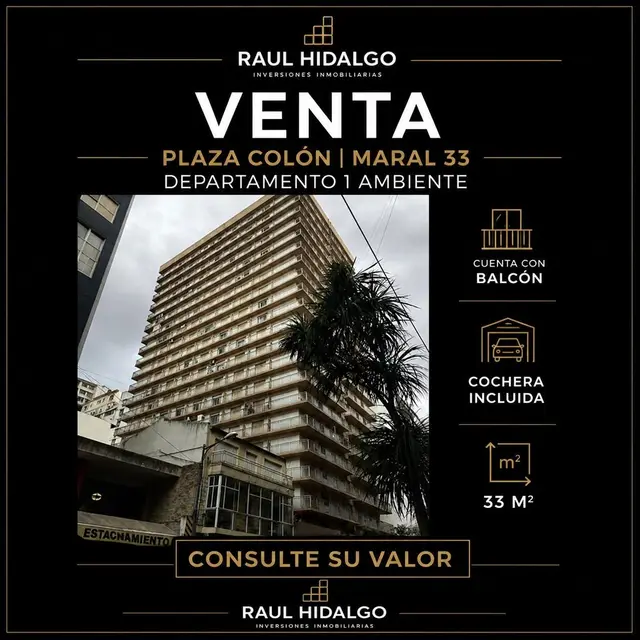 Departamento de 1 ambiente en venta en Centro