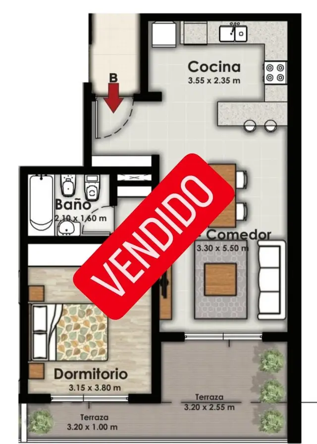 Departamento en venta en Mar del Plata