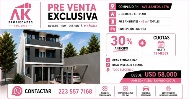 PH de 2 ambientes en venta en PINOS DE ANCHORENA