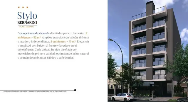 Departamento de 3 ambientes en venta en PLAYA GRANDE