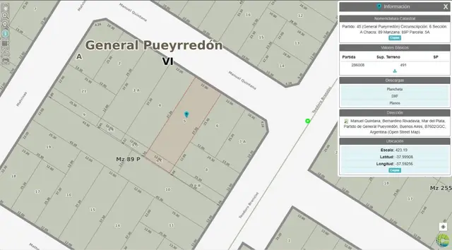 Terreno en venta en Bernardino Rivadavia