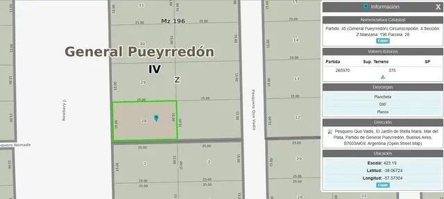 Terreno en venta en Jorge Newbery