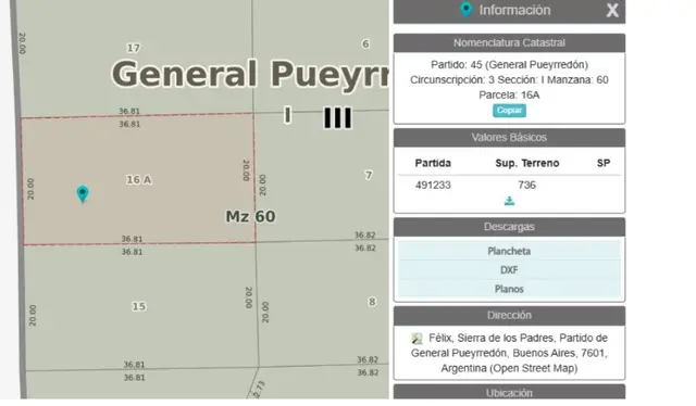 Terreno en venta en SIERRA DE LOS PADRES