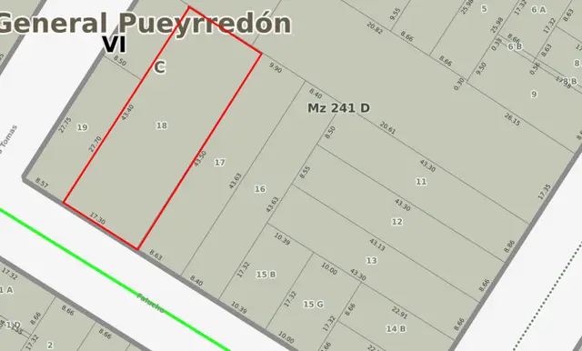 Terreno en venta en PLAZA PERALTA RAMOS