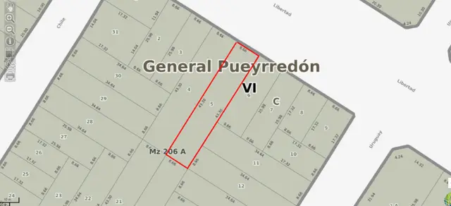 Terreno de 3 ambientes en venta en Centro