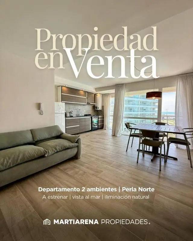Departamento de 2 ambientes en venta en Camet